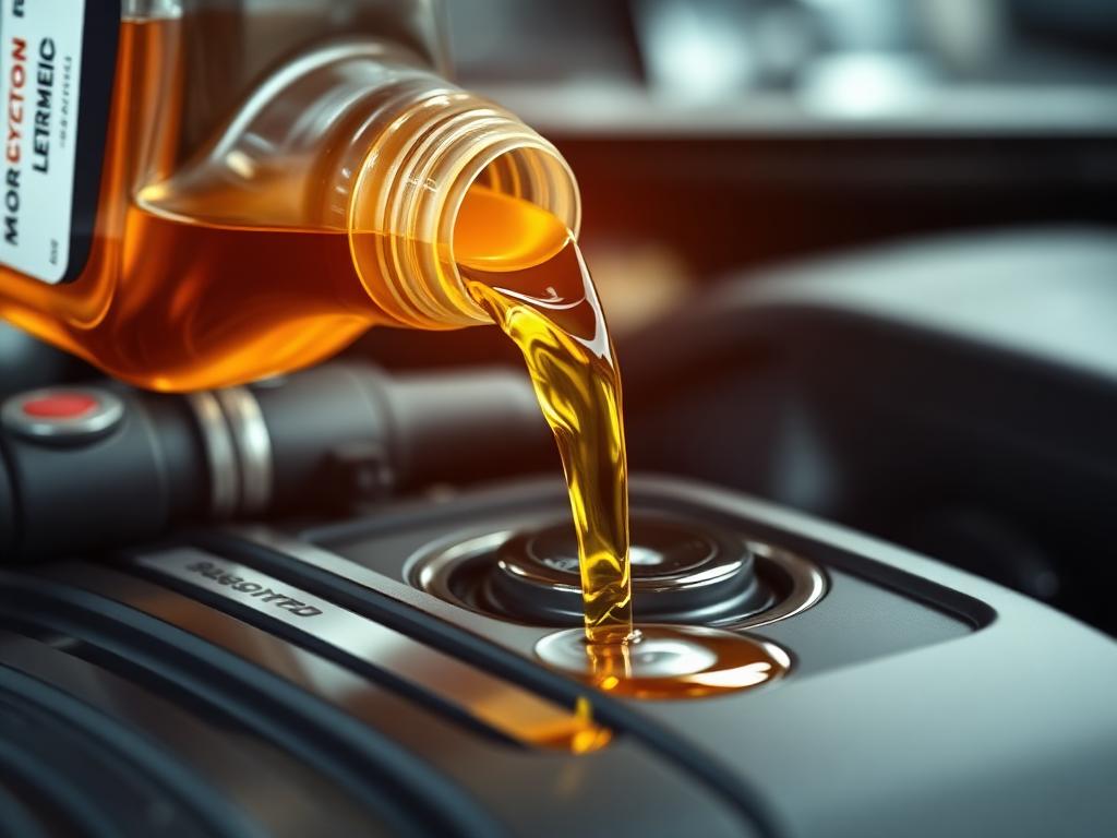 Full-synthetic oil change on a European import engine at Import Specialty Auto in Colorado Springs