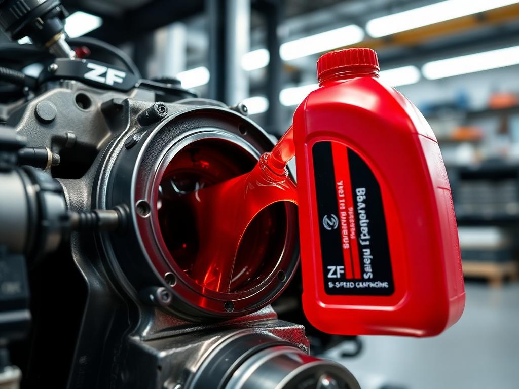 ZF automatic transmission fluid service on an import vehicle at Import Specialty Auto Colorado Springs